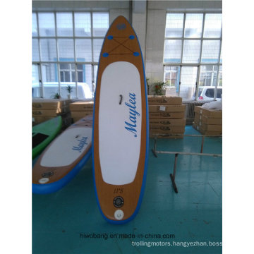 Wood Color Soft Surfboard Paddle Board